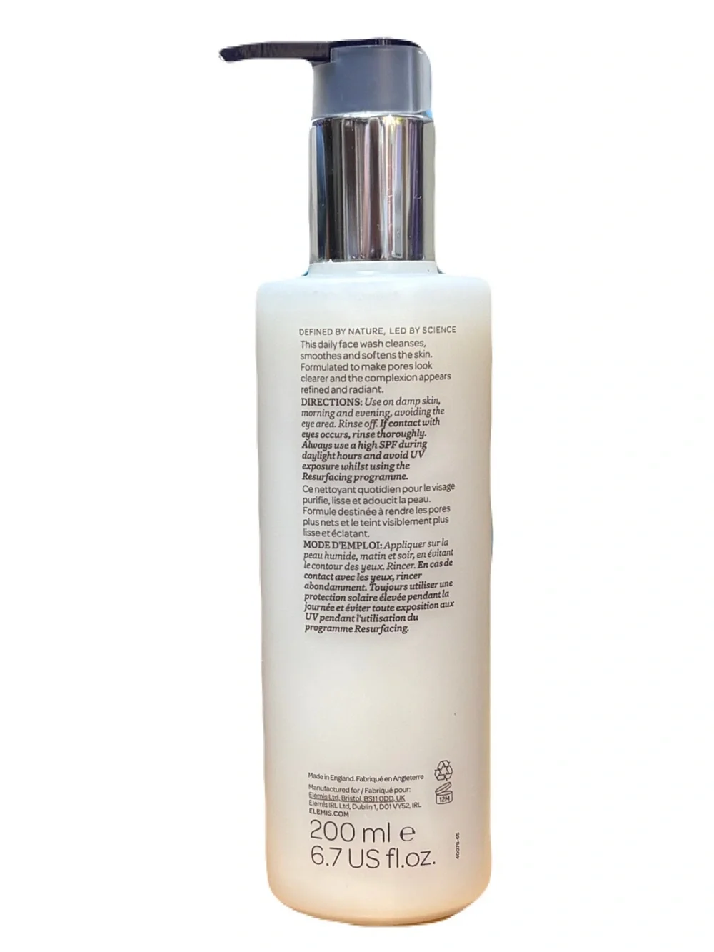 Elemis Dynamic Gentle Resurfacing Enzyme Cleanser Full Size 200 ml NEW